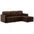Rozkładana sofa kanapa modułowa brązowa - Lanpara 4Q