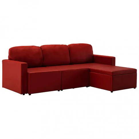 rozkladana modulowa sofa lampara4q bordowa