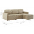 Rozkładana sofa z ekoskóry cacppuccino Lanpara 4Q