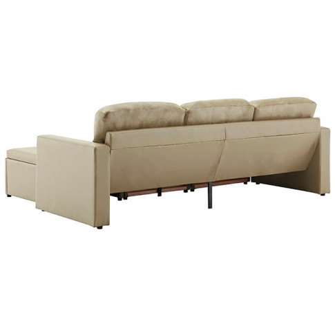 Rozkładana sofa z ekoskóry cacppuccino Lanpara 4Q