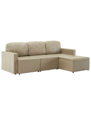 Rozkładana sofa modułowa cappuccino - Lanpara 4Q w sklepie Edinos.pl