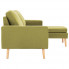 3-osobowa zielona sofa Eroa 4Q z podnóżkiem