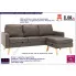 3-osobowa taupe sofa Eroa 4Q z podnóżkiem