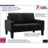 Czarna sofa do salonu Clorins 2X