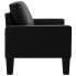 Czarna tapicerowana sofa Clorins 2X