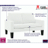 Biała sofa do salonu Clorins 2X