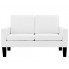 Biała tapicerowana sofa do salonu Clorins 2X