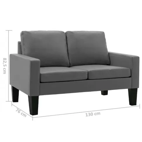 Szara sofa Clorins 2X wymiary