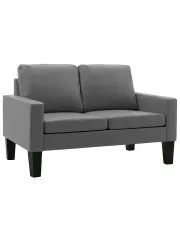 Szara dwuosobowa sofa do salonu - Clorins 2X