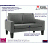 Szara sofa do salonu Clorins 2X