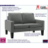 Szara sofa do salonu Clorins 2X