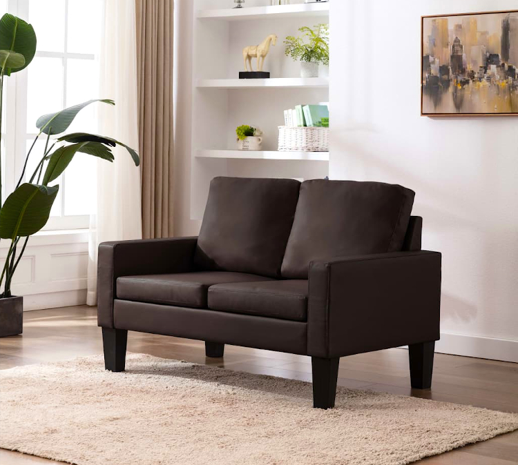 Produkt Brązowa skandynawska sofa 2-osobowa - Clorins 2X - zdjęcie numer 2