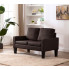 Brązowa sofa Clorins 2X wizualizacja