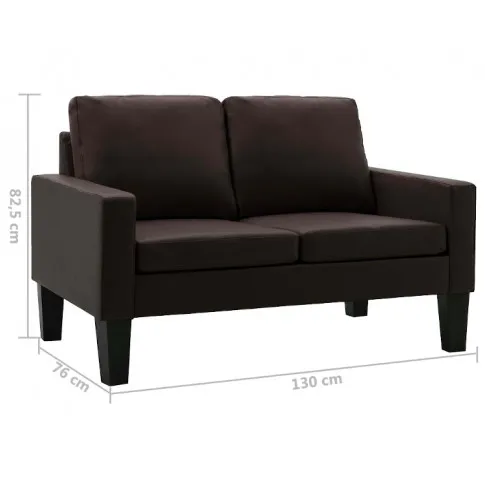 Brązowa sofa Clorins 2X wymiary