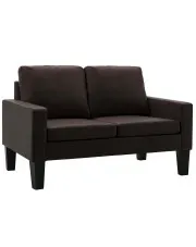 Brązowa skandynawska sofa 2-osobowa - Clorins 2X