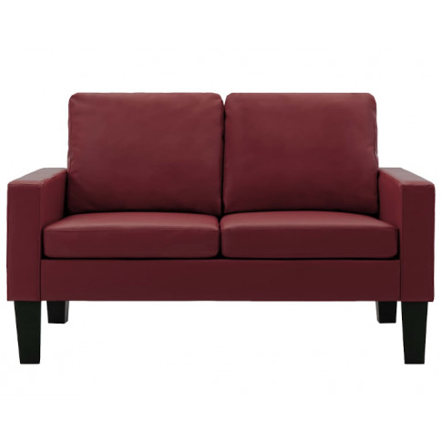 Bordowa nowoczesna sofa Clorins 2X
