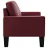 Bordowa skandynawska sofa Clorins 2X