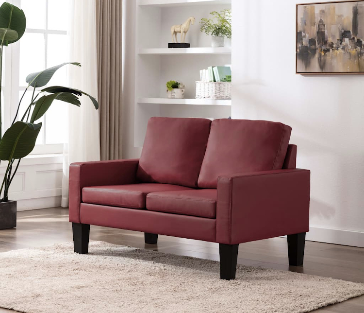 Produkt Minimalistyczna bordowa sofa - Clorins 2X - zdjęcie numer 2