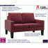 Bordowa sofa do salonu Clorins 2X