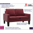 Bordowa sofa do salonu Clorins 2X