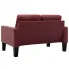 Bordowa tapicerowana sofa Clorins 2X