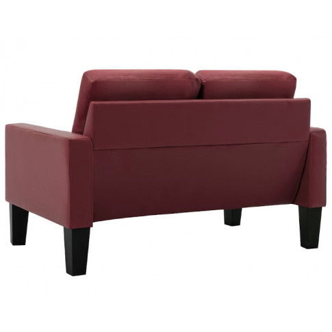 Bordowa tapicerowana sofa Clorins 2X