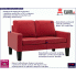 Czerwona sofa do salonu Clorins 2X
