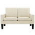 Kremowa tapicerowana sofa Clorins 2X