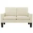 Kremowa tapicerowana sofa Clorins 2X