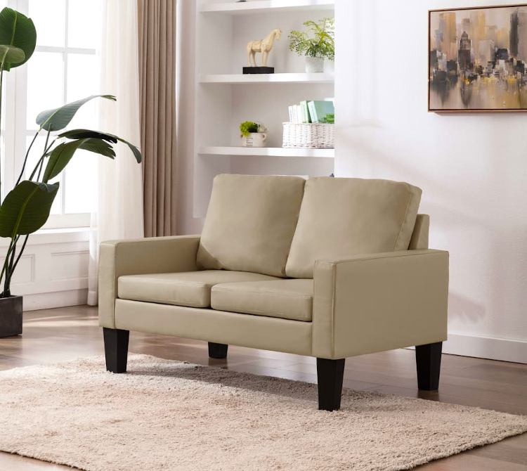 Produkt Dwuosobowa sofa w kolorze cappuccino - Clorins 2X - zdjęcie numer 2