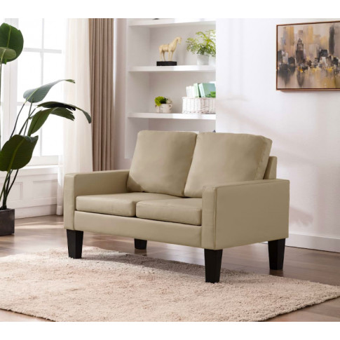 Sofa w kolorze cappuccino Clorins 2X wizualizacja
