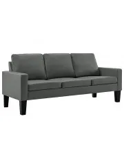 Szara nowoczesna sofa - Clorins 3X w sklepie Edinos.pl