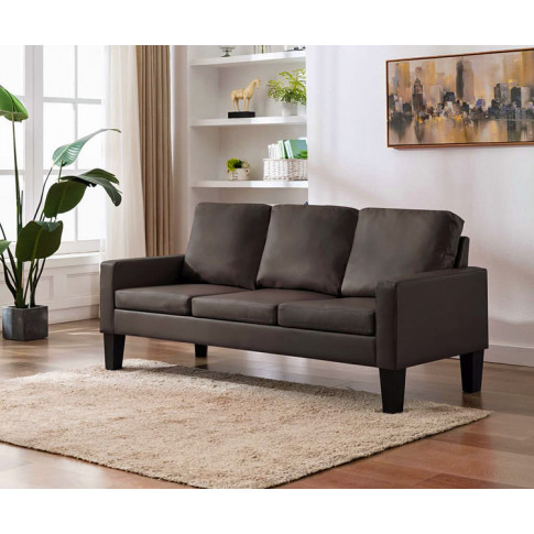 Brązowa sofa Clorins 3X wizualizacja