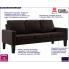 Brązowa sofa do salonu Clorins