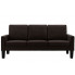 Brązowa sofa tapicerowana do salonu Clorins 3X