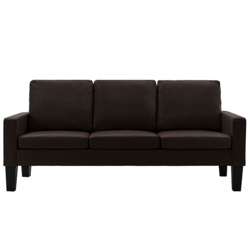 Brązowa sofa tapicerowana do salonu Clorins 3X