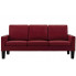 Bordowa sofa 3 osobowa Clorins 3X