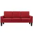 Czerwona nowoczesna sofa Clorins 3X