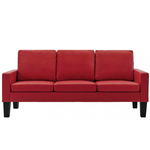 Czerwona nowoczesna sofa Clorins 3X