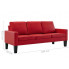 Czerwona sofa Clorins 3X wymiary