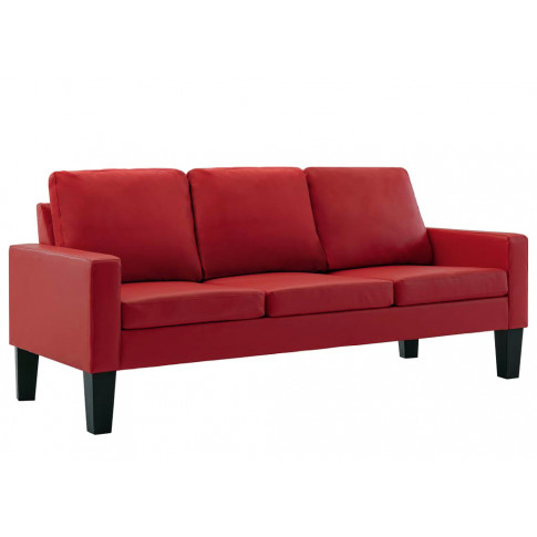 Czerwona sofa Clorins 3X