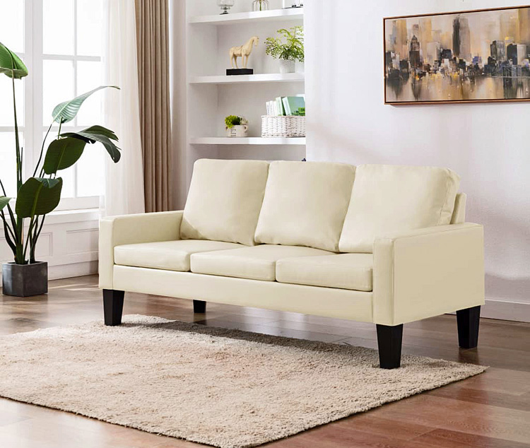 Produkt Kremowa sofa w stylu skandynawskim - Clorins 3X - zdjęcie numer 2