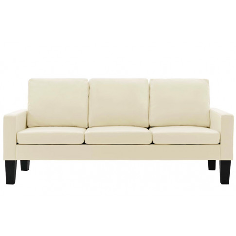 Kremowa tapicerowana sofa Clorins 3X