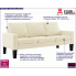 Sofa do salonu kremowa Clorins