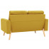 Dwuosobowa żółta sofa z tkaniny Eroa 2Q