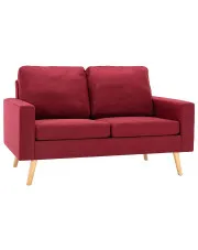 2-osobowa sofa czerwone wino - Eroa 2Q w sklepie Edinos.pl