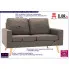 Dwuosobowa sofa taupe z tkaniny Eroa 2Q 