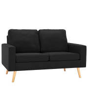 2-osobowa czarna sofa - Eroa 2Q w sklepie Edinos.pl