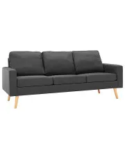 3-osobowa ciemnoszara sofa - Eroa 3Q w sklepie Edinos.pl