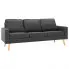 3-osobowa ciemnoszara sofa - Eroa 3Q